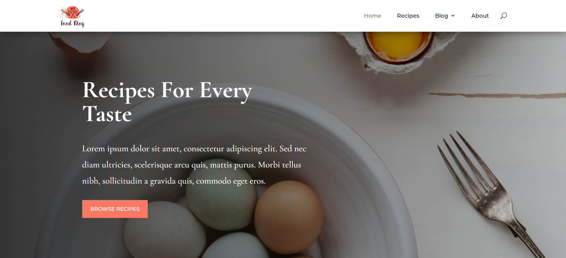 food blog Screenshot